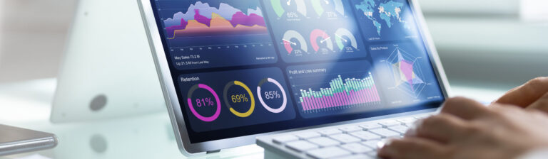 Advisor Using Kpi Dashboard With Financial Analytics Graphs