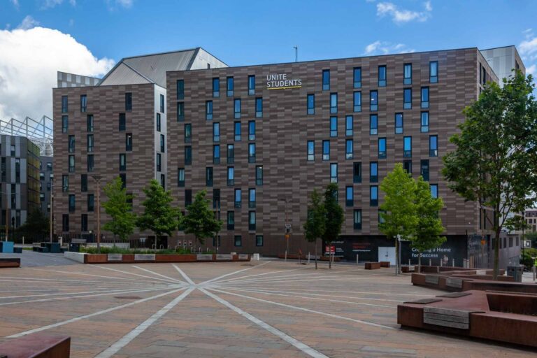 Unite Students a modern block of student apartments in Newcastle