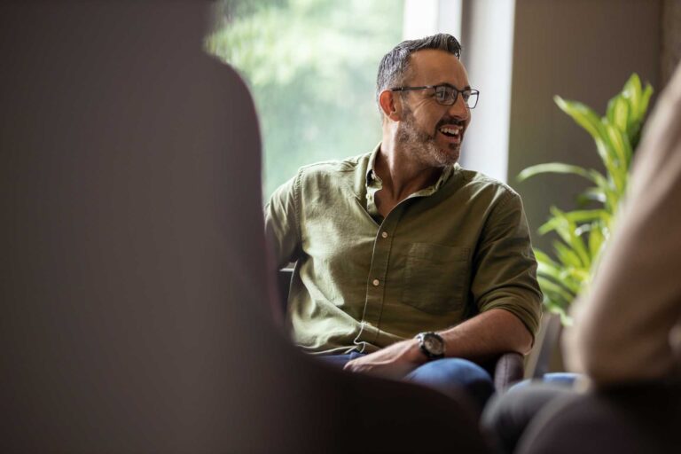 Colleagues in discussion