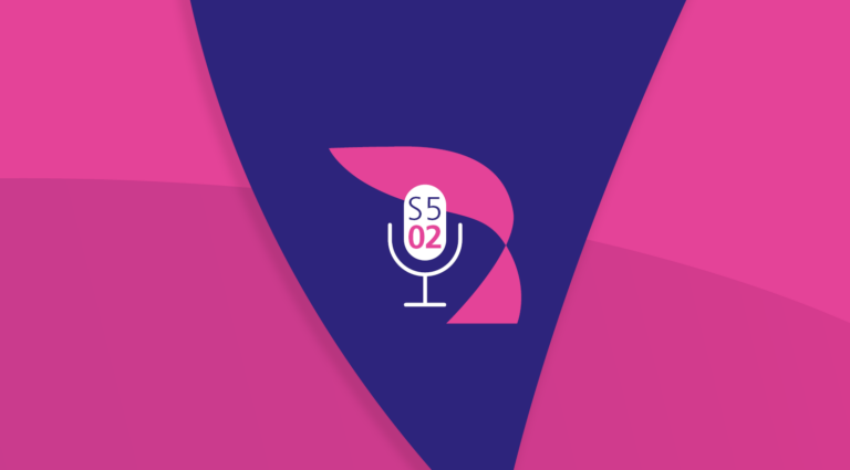 decorative image with a fish icon and a microphone