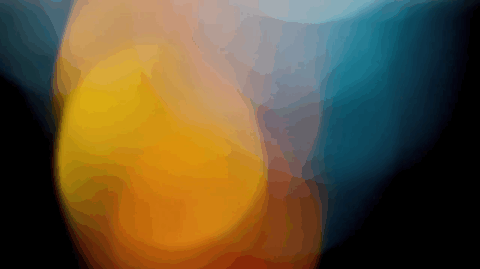 Abstract image of out of focus moving light circles