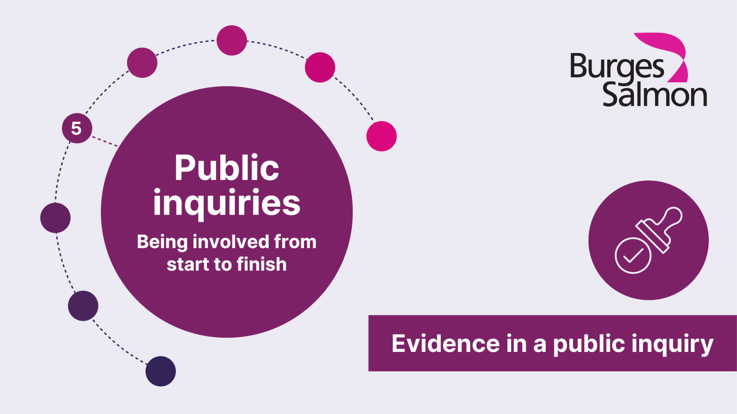 Public inquiries series thumbnail - Evidence in a public inquiry